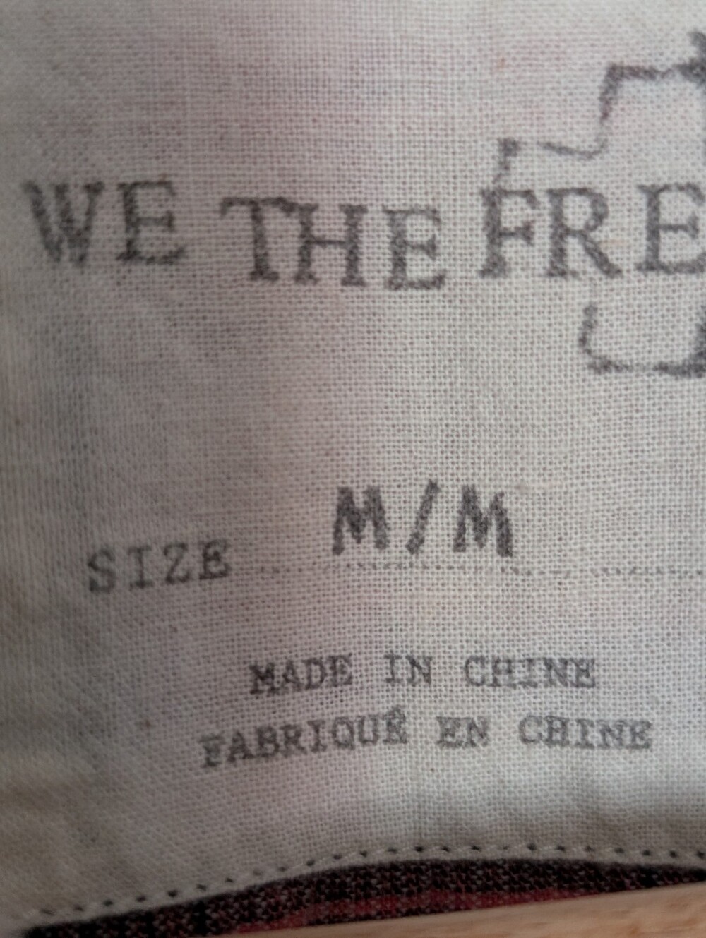 We The Free Clarissa Flannel * Raw Edge * Medium - Picture 2 of 2